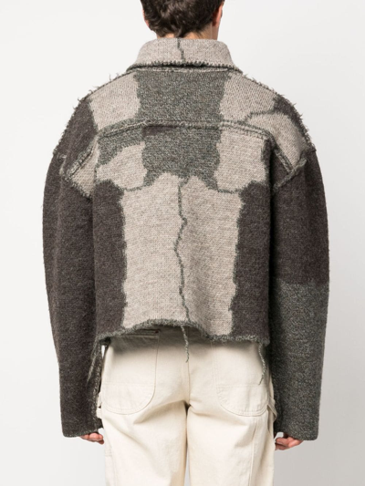 Shop Magliano Zip-up Wool Jacket In Brown