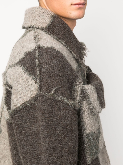 Shop Magliano Zip-up Wool Jacket In Brown