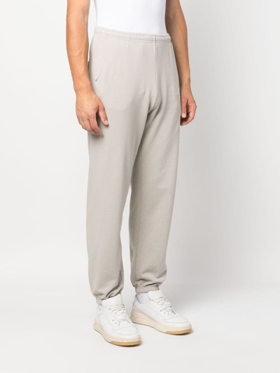 Sporty And Rich Logo-print Cotton Track Trousers In Neutrals