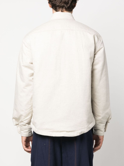Jacquemus La Chemise Boulanger Cotton Blend Shirt In Neutrals