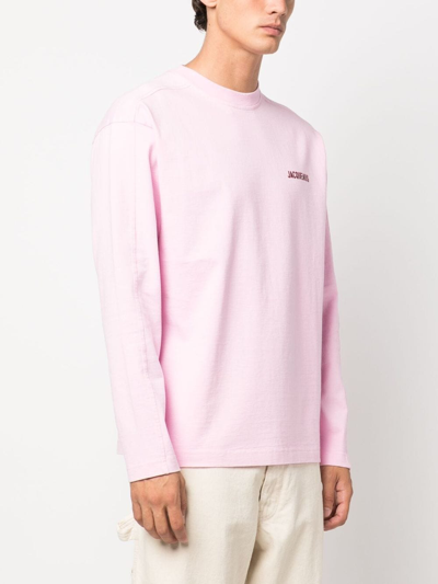 Shop Jacquemus Le T-shirt Pavane Sweatshirt In Pink
