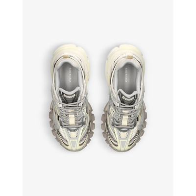 Balenciaga Grey/light Track 2 Panelled Chunky-soled Mesh Low-top Trainers 2-8 Yea In Grey/light