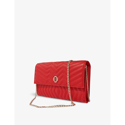 Shop Maje Womens Rouges Clover Quilted Leather Crossbody Bag