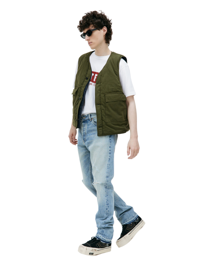 Btfl Khaki Reversible Vest In Khaki