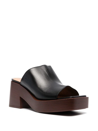 Shop Tod's Leather Mules In Black