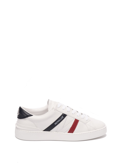 Shop Moncler `monaco M` Low-top Sneakers In White