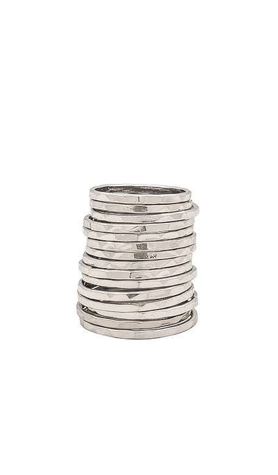 Shop 8 Other Reasons Simple Band Ring Set In Silver
