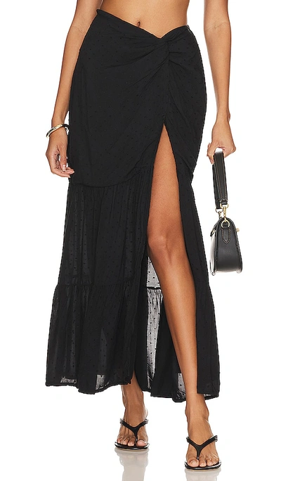 Shop Peixoto Valentina Maxi Skirt In Black