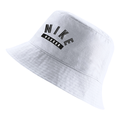 Shop Nike Unisex Soccer Bucket Hat In White