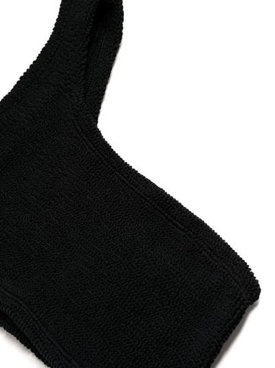 Shop Hunza G Nancy Seersucker-texture Bikini In Black