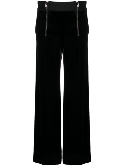 Shop Tom Ford High-waisted Wide-leg Trousers In Black