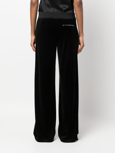 Shop Tom Ford High-waisted Wide-leg Trousers In Black