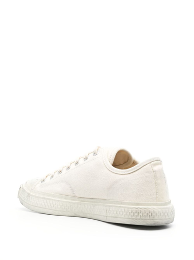 Shop Acne Studios Ballow Tag Canvas Sneakers In Neutrals