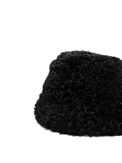 Shop Monnalisa Heart-motif Bucket Hat In Black