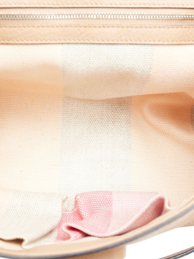 Pre-owned Gucci Bamboo Line Small Daily Satchel Bag In Neutrals
