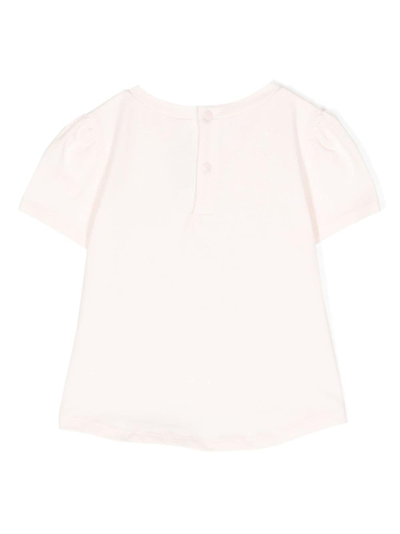 Shop Tartine Et Chocolat Floral-print Cotton T-shirt In Pink