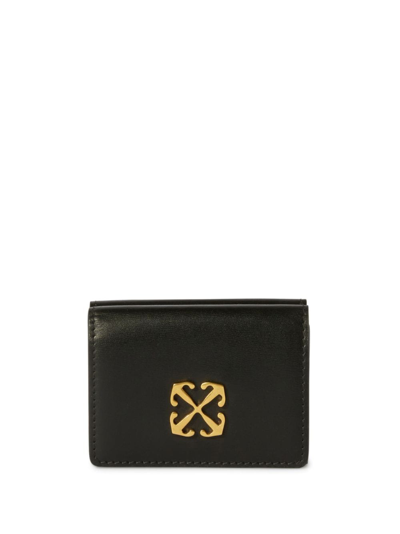 Shop Off-white Jitney Leather Wallet In Black