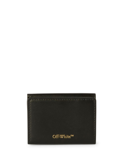 Shop Off-white Jitney Leather Wallet In Black