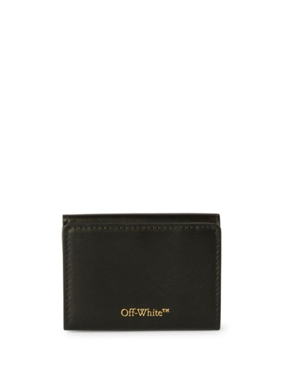 Off-white Jitney Leather Wallet In Black