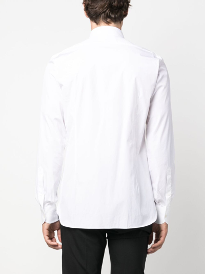 Shop Tom Ford Button-down Cotton Shirt In White