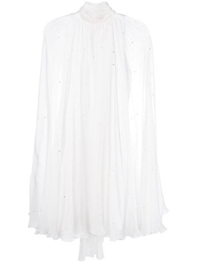Shop Manurí Ama Crystal-embellished Dress In White