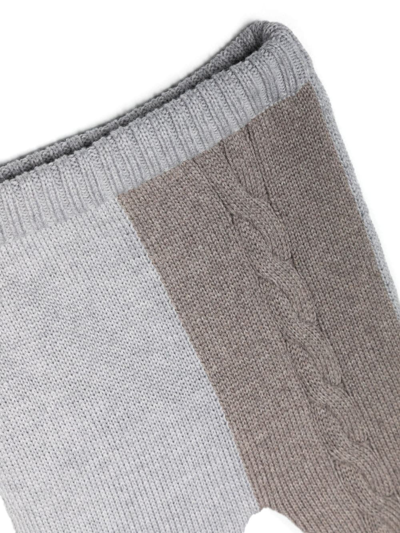 Siola Merino Cable-knit Trouser Set In Grey