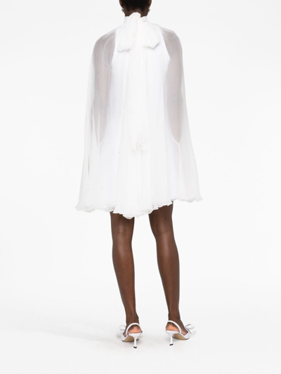 Shop Manurí Ama Crystal-embellished Dress In White