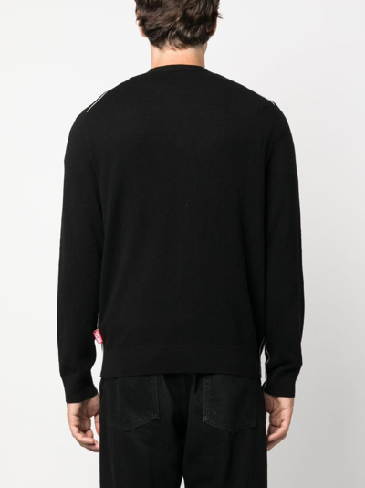 Shop Diesel K-zante Wool-cashmere Cardigan In Black