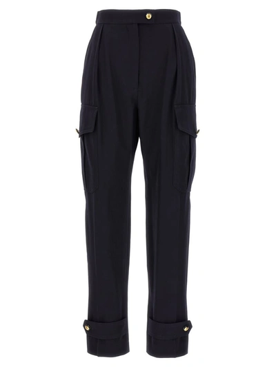 Shop Alexander Mcqueen Cargo Pants In Blue