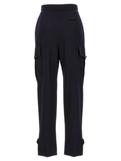 Shop Alexander Mcqueen Cargo Pants In Blue