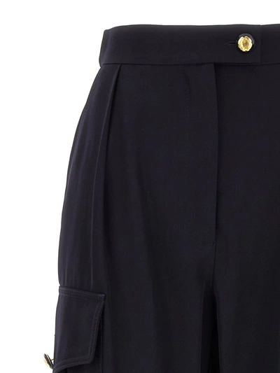 Alexander Mcqueen Military Trousers In Blue