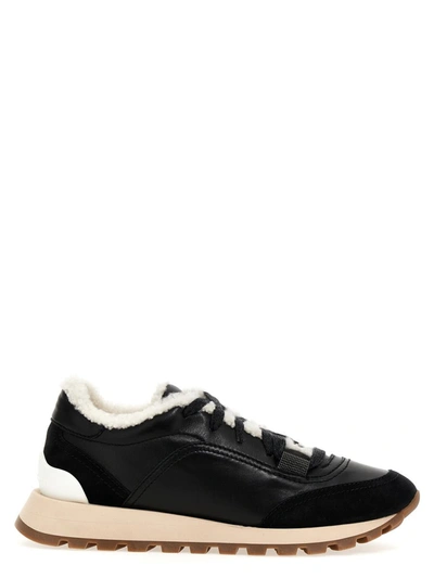 Shop Brunello Cucinelli Running Sneakers In Black