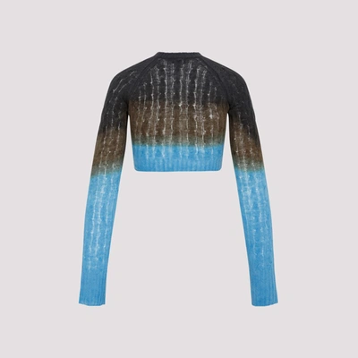 Shop Etro Cropped Sweater In Multicolour