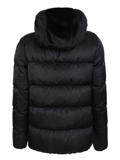 Herno A-shape Down Jacket In Black