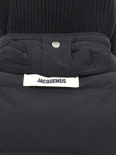 Shop Jacquemus 'la Doudoune Caraco' Down Jacket In Black