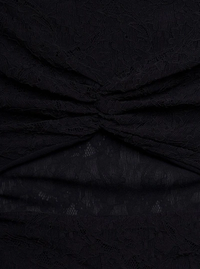 Shop Philosophy Di Lorenzo Serafini Lace Mini Dress Cutout In Black