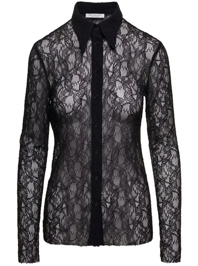 Shop Philosophy Di Lorenzo Serafini Lace Shirt Loo4 In Black