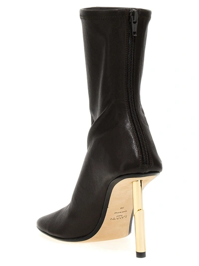 Shop Lanvin 'sequence' Ankle Boots In Brown