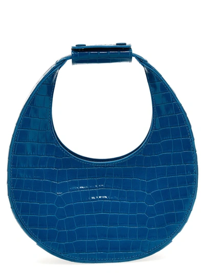 Shop Staud 'mini Moon' Handbag In Light Blue