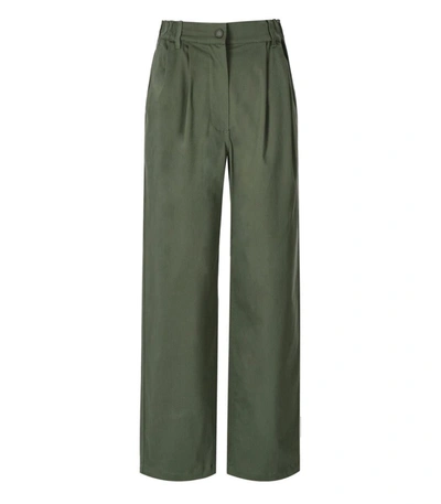 Shop Weekend Max Mara Gitane Military Green Parachute Trousers