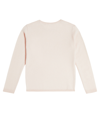 Shop Bonpoint Brunelle Logo Cashmere Sweater In Pink