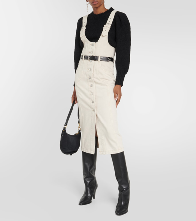 Isabel Marant Étoile Filipine Denim Mini Dress In Neutrals