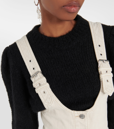 Isabel Marant Étoile Filipine Denim Mini Dress In Neutrals