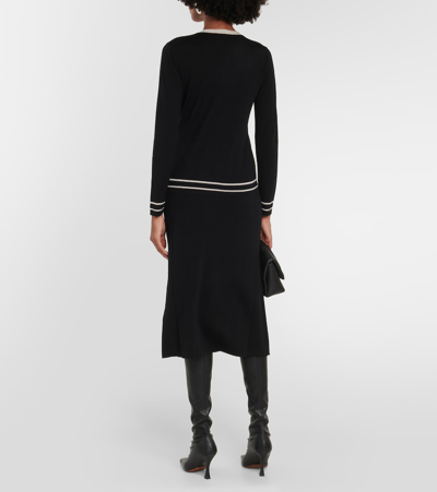 Shop 's Max Mara Semele Virgin Wool Cardigan In Black