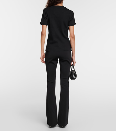 Shop Givenchy 4g Cotton Jersey T-shirt In Black