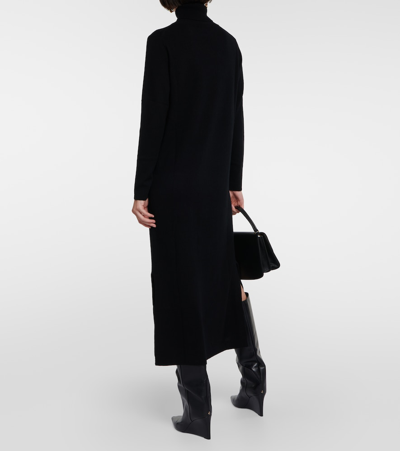 Shop Jardin Des Orangers Wool And Cashmere Sweater Dress In Black