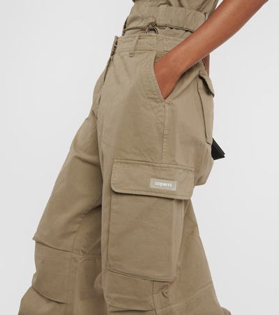 阔腿棉质工装裤