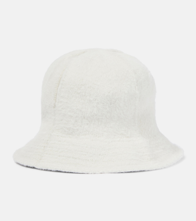 Isabel Marant Embroidered Bucket Hat In Beige
