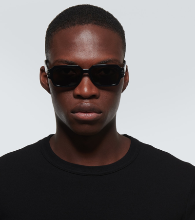 Dior Blacksuit S11 Rectangular Sunglasses In Black