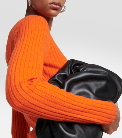 Shop Jardin Des Orangers Ribbed-knit Cashmere Sweater In Orange